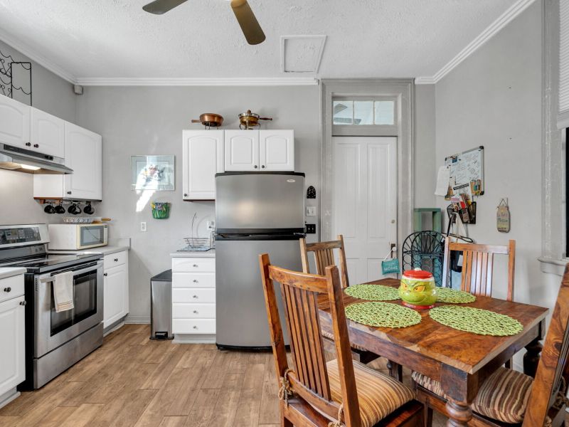 Bright, well-stocked kitchen ready for every meal of the day.